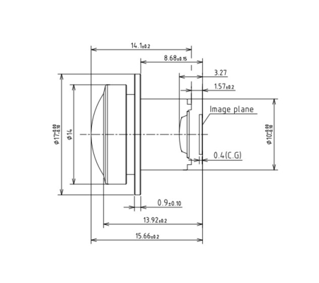無縫スプライス AVM パノラマレンズ 3MP F2.03mm 広い角度撮影,正確な支援