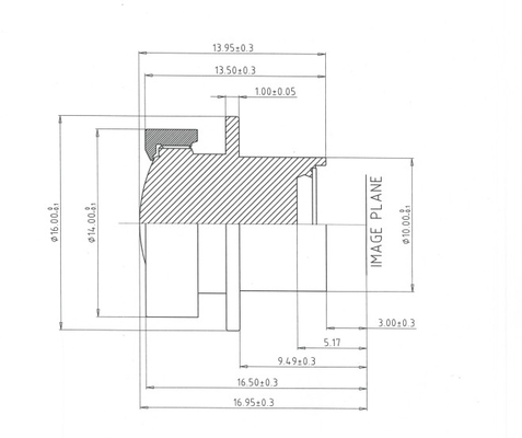 ブラック サラウンドビューカメラ レンズ EFL3.45mm パークアシストのための全方位視点