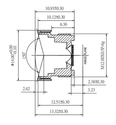 VGAカーカメラ レンズ f1.47mm 130度 広い視角,RVC逆のリアビューシリーズ